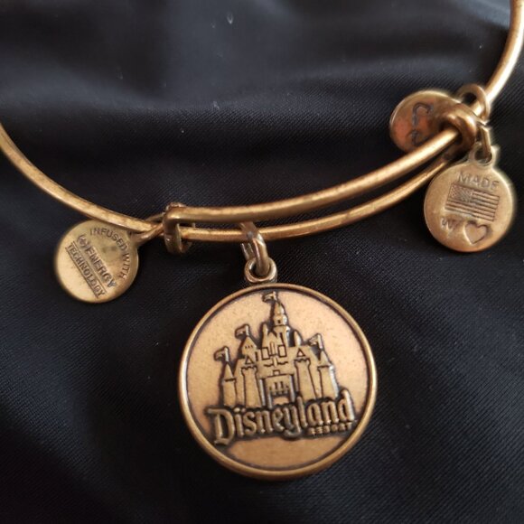Alex and Ani Walt Disney World Bracelet Cinderella’s Castle Gold Bangle - Picture 2 of 4